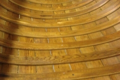 Freshly Stripped Canoe Interior